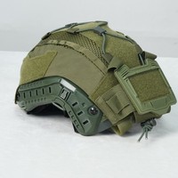 Housse de protection pour visière de casque tactique FAST en nylon 500D camouflage, avec compartiment pour batterie et sac de rangement, pour le transport transfrontalier