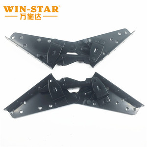 Charnières de canapé-lit réglables WINSTAR, charnières de canapé-lit en fer à <span class=keywords><strong>clic</strong></span>-<span class=keywords><strong>clac</strong></span>, charnières à ressort noires <span class=keywords><strong>pour</strong></span> canapé-lit - Product Image 4