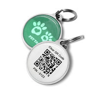Logotipo personalizado NFC ID Pet Tracking Tag Rfid Llavero Código QR RFID Epoxy Tag