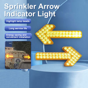 Panneau directionnel à flèche LED haute visibilité, alimenté par énergie solaire, clignotant ambre, pour la construction routière et la signalisation de circulation - Product Image 3