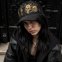 Casquette de baseball personnalisée en coton 100% avec broderie 3D, doublure en satin, motif floral rose urbain, avec logo pour streetwear OEM ODM