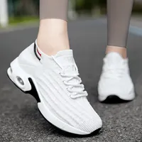 Chaussures à enfiler pour femmes, toutes saisons, respirantes, en maille tricotée, avec amorti et légèreté, confortables