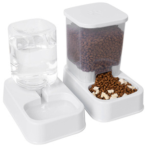 Distributeur automatique de nourriture pour animaux avec distributeur d'eau pour chat, station double bol pour nourriture et eau - Product Image 5