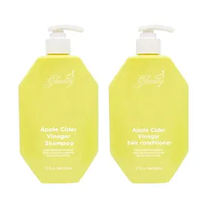 OEM ODM Sulfate-Free 500ml Apple Cider Vinegar Shampoo and Conditioner Set for Balance Shine & Scalp Soothing