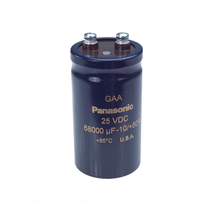 Condensateur à visser pour montage sur châssis, 68000 uF, 20%, 25V, EEG-A1E683FHE, Distributeur agréé - Product Image 1