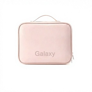 2026 New Waterproof Zipper Fashion Custom Logo Large Capacity PVC Cosmetic Bag Eco-Friendly Portable <b>Makeup</b> Kit Storage <b>Box</b> - Product Image 1