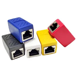 Соединительный разъем RJ45 8P RJ45, переходник для удлинителя кабеля Ethernet с прямой насадкой