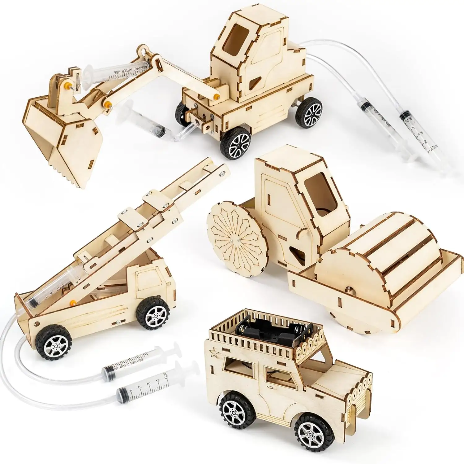 Kit di artigianato educativo 3D puzzle in legno stelo modello di kit per auto