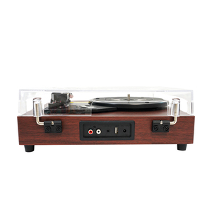 เครื่องเล่นแผ่นเสียงแผ่นเสียงไม้ Bluetooth รองรับ USB/<span class=keywords><strong>LP</strong></span>/AUX ในเครื่องเล่นแผ่นเสียงไวนิลแบบพกพา - Product Image 2