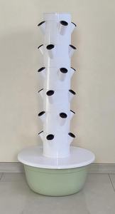 PP hidroponik kule bahçe dikey yetiştirme sistemi dikim kulesi TSP-L9-36P ev balkon kapalı Gardenin için - Product Image 6