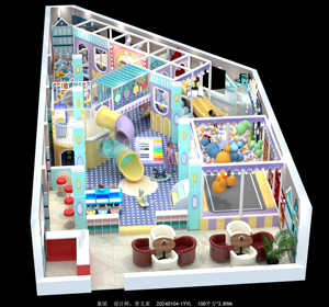 Ensemble de jeux pour bébés en plastique souple, équipement de terrain de <span class=keywords><strong>jeu</strong></span> intérieur pour tout-petits avec piscine à balles et toboggan pour les maternelles et les centres de jeux - Product Image 2