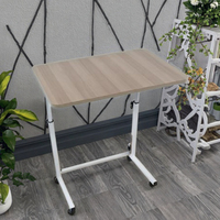 Bureau d'ordinateur moderne en bois réglable en hauteur pour étudiants avec roulettes mobiles et support pour ordinateur portable – Offre spéciale