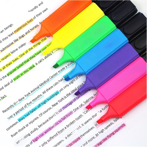Marcadores Lorenz <span class=keywords><strong>Bell</strong></span> de Gran Capacidad, Punta Oblicua, 6 Colores, Punta Gruesa, No Borrables, de un Solo Lado, para Estudiantes - Product Image 4