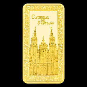 カミノデサンティアゴお土産ギフトエレガント金メッキアート収集可能記念金塊 - Product Image 6