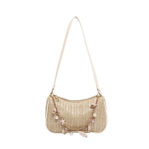 Bolso de Hombro de Lujo con Cremallera y Perlas de Concha, Impermeable, para Mujer, Estilo Casual y Versátil, Colección Otoño 2026 - Product Image 5