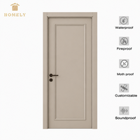 Porte de chambre d'hôtel en bois mélaminé au design moderne, en bois massif, MDF, plastique, étanche et ignifuge pour salon et appartement