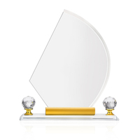 Usine En Gros Conception Personnalisée Trophée En Cristal Vierge Sublimation Plaque Transparente Prix En Verre
