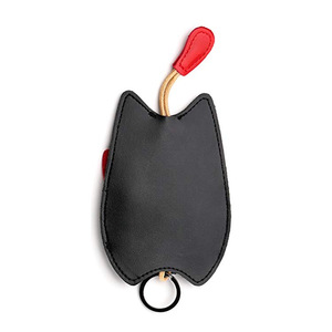 Cute bag <b>keychain</b>, PU <b>leather</b> key cover, gift, key pendant, logo can be printed. - Product Image 4