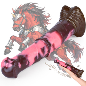 قضيب اصطناعي طويل على شكل حصان من NNSX، سدادة شرجية كبيرة، أداة تحفيز على شكل حيوان، لعبة جنسية شرجية كبيرة للنساء والرجال، موسع شرجي للاستمناء - Product Image 1