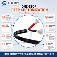 Câble d'alimentation en cuivre toronné à 2 conducteurs UL2586 8AWG 600V 105 ° Gaine en PVC flexible C, conducteurs rouge/noir