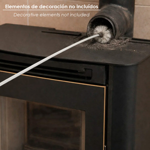 Kit de nettoyage de cheminée pour poêles à granulés, diamètre 80/100 mm. Longueur 2,5 mètres - Product Image 4