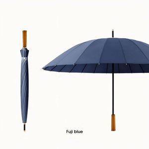Paraguas de Golf Moderno Personalizado de 24 Varillas, Recto, Impermeable, Semiautomático, para Hombre, con Mango de Madera y Logotipo - Product Image 3
