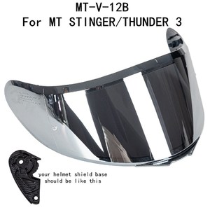 Visière de casque Visière de <span class=keywords><strong>MT</strong></span>-V-12 pour casque <span class=keywords><strong>MT</strong></span> stinger et casque <span class=keywords><strong>MT</strong></span> THUNDER 3 7 couleurs disponibles - Product Image 5