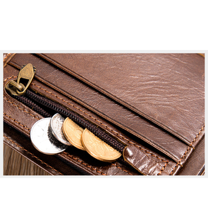 100% Genuine <strong>Leather</strong> Male Purses <strong>With</strong> <strong>Zip</strong> <strong>Coin</strong> <strong>Pocket</strong> Customize Logo <strong>Men</strong> <strong>Wallet</strong> and Card Holder Wholesale <strong>Leather</strong> <strong>Wallets</strong> <strong>Men</strong> - Product Image 4