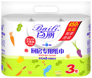 ओएम मुद्रित भ्रूण रसोई कागज तौलिया उच्च गुणवत्ता वाले डिस्पोजेबल रसोई रोल पेपर - Product Image 3