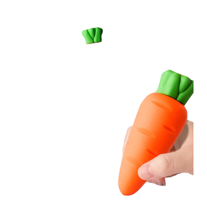 OEM GL <span class=keywords><strong>Kawaii</strong></span> Carotte Eraser Flexible Promotionnel Caoutchouc et TPR pour Crayons Por Mayor - Product Image 1