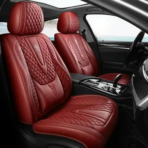 Housses de siège de voiture universelles en cuir Nappa durable, entièrement couvrantes, pour 90% des berlines et SUV, 8 couleurs, ensemble comprenant les housses avant/arrière - Product Image 4