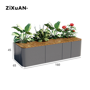 Sedia con Fioriera Integrata per Esterni, Ideale per Negozi, Caffetterie, Cortili, Centri Commerciali, Giardini e Ville - Product Image 4