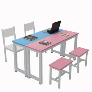 Escritorios de Laboratorio Informático Lin Ying, de Acero y Madera, Modernos, Minimalistas, para Exámenes Escolares, Individuales, Dobles, para Cuatro Personas, Hexagonales - Product Image 3