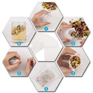 Túi trà dùng một lần cho túi trà lá lỏng lẻo và túi lọc cà phê có dây rút - Product Image 4