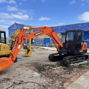 Mini-excavatrice Doosan DH55 d'occasion, capacité de 5,5 tonnes, modèle 2024, faible nombre d'heures, godet de 0,17 m, moteur, boîte de vitesses, pompe, roulement, PLC - Product Image 1