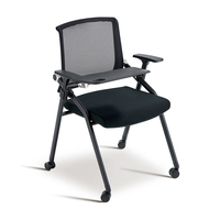 Chaise de formation de conception nouvelle avec tablette d'écriture pour salle de formation ou salle de conférence