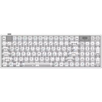 Clavier de jeu mécanique Keywin, nouveau, transparent, en plastique, 82 touches, USB Type-C, filaire, rétroéclairage LED, pavé tactile, touches multimédias, fabrication en usine