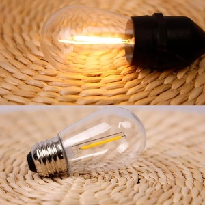 Luci a Corda per Esterni UK, Lampadine LED <span class=keywords><strong>Edison</strong></span> Impermeabili 1W, Luci Festoon per Giardino, Patio, Bistrot, Matrimoni - Product Image 5