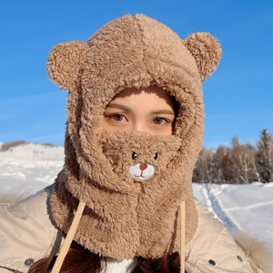 G & G inverno orsacchiotto passamontagna/cappello di pelliccia/cappuccio marmitta alla moda abbigliamento maschera - Product Image 1