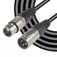 Cuivre 3 broches XLR femelle à mâle câble Audio PVC chemisé Microphone haut-parleur fil 3P à 3P XLR Micro câble connecteur
