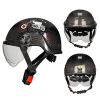 Casque ouvert en fibre de carbone personnalisé par le fabricant, haute résistance, pour la conduite en ville et le cyclisme sur route
