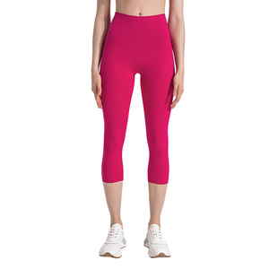 ผู้หญิงคาปรีกางเกงออกกำลังกายที่ว่างเปล่าสตรี3/4ความยาวครอปเลกกิ้ง - Product Image 5