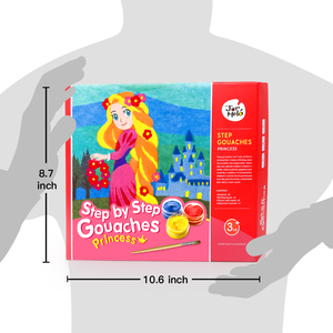 Personnalisé Étape par Étape enfants jouer dessin animé aquarelle gouache peinture couleurs ensemble de peinture - Product Image 5