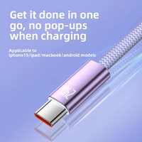 Câble USB-C tressé en nylon 240W 5A PD pour smartphone, ordinateur portable et batterie externe de nouvelle génération