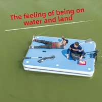 Nouvelle plateforme flottante gonflable de style bateau de pêche, plateforme flottante en PVC épaissi et écologique 001