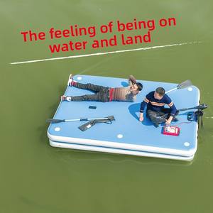 Nouvelle plateforme flottante gonflable style bateau de pêche, kayak à <span class=keywords><strong>coussin</strong></span> d'air, en PVC épaissi et écologique, modèle 001 - Product Image 4