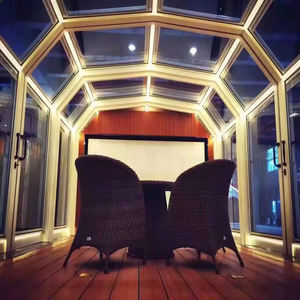 Cubierta <span class=keywords><strong>de</strong></span> Piscina <span class=keywords><strong>de</strong></span> Aluminio <span class=keywords><strong>de</strong></span> Alta Resistencia con Sellado Impermeable y Techo <span class=keywords><strong>de</strong></span> Vidrio Aislante Resistente a Impactos - Product Image 5