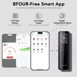 Termómetro Inalámbrico para Barbacoa con WiFi y Bluetooth, con 5 Sensores de Temperatura para Carne, Parrilla, Horno - Product Image 3