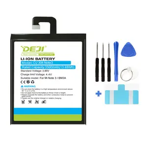 DEJI-Batería de repuesto de alta capacidad, 3500mAh, para <span class=keywords><strong>Xiaomi</strong></span> Note 3 Mi Note3 BM3A - Product Image 2