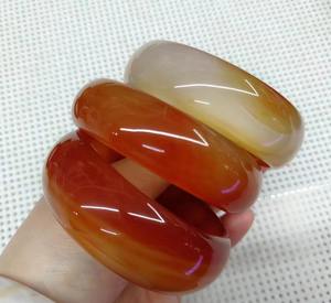 צמיד ירקן אדום טבעי גדול מידה אמריקאית 7.5-9 אבן אגת הודית אבן חן רוחב צמיד קריסטל מרפא המתנה הטובה ביותר לאישה גבר - Product Image 2